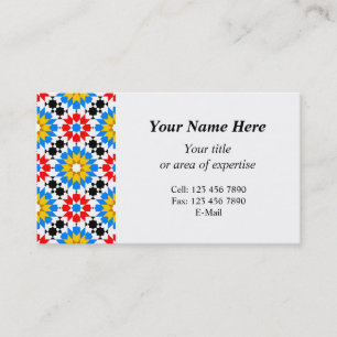 Islamic geometric pattern Business Card