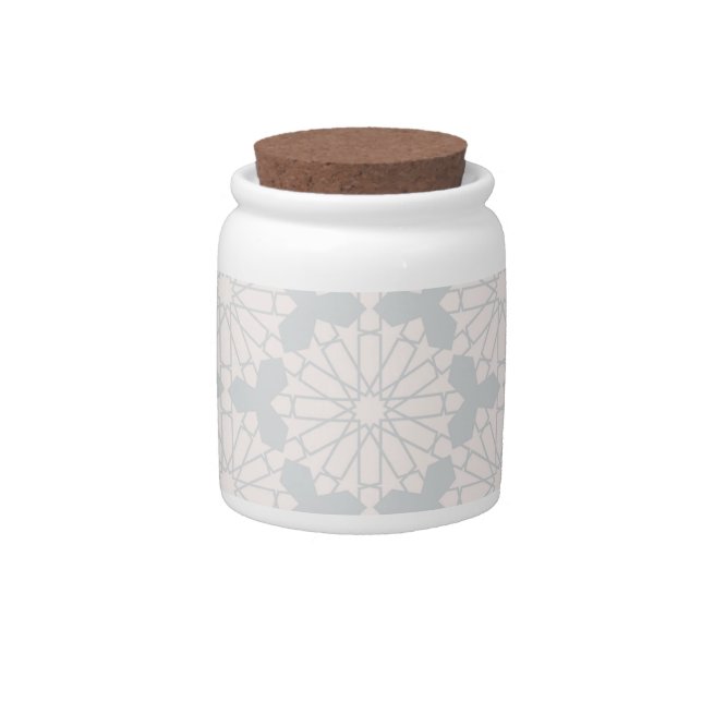 Islamic Geometric Pattern Candy Jar (Front)