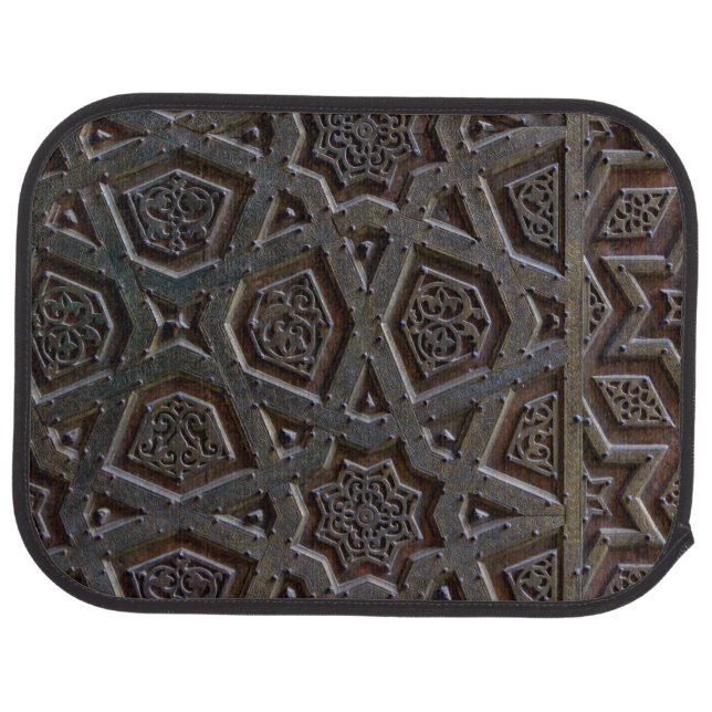 Islamic Geometric Pattern Car Floor Mat (Rear)