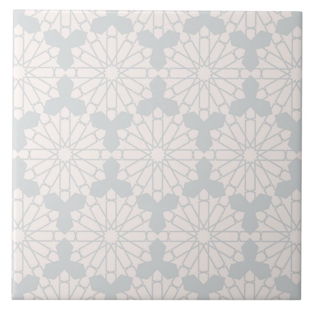 Islamic Geometric Pattern Ceramic Tile (Front)