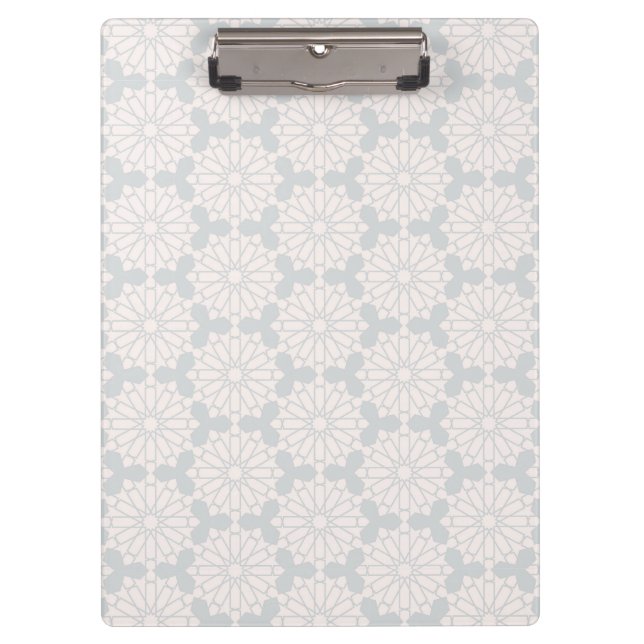 Islamic Geometric Pattern Clipboard (Front)