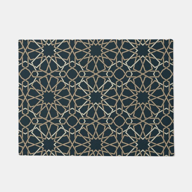 Islamic Geometric Pattern Design Abstract  Doormat (Front)