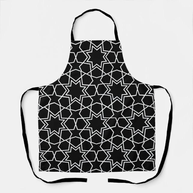Islamic Geometric Pattern Design Arabic Abstract   Apron (Front)