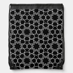 Islamic Geometric Pattern Design Arabic    Drawstring Bag