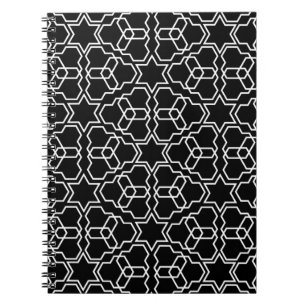 Islamic Geometric Pattern Design Arabic Vintage Notebook