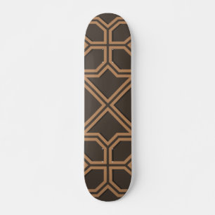 Islamic Geometric Pattern Design Skateboard