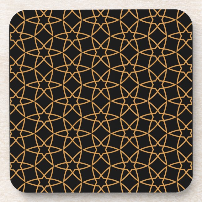Islamic Geometric Pattern Designs      Beverage Coaster (Front)