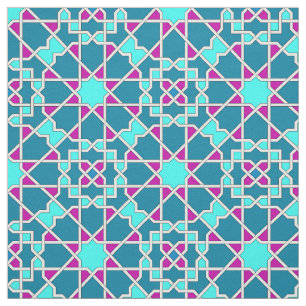 Islamic geometric pattern fabric