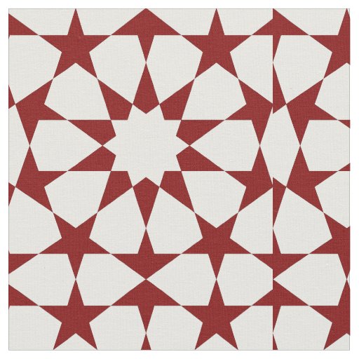 Islamic geometric pattern fabric
