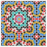 Islamic geometric pattern fabric