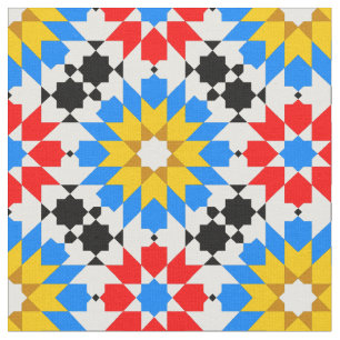 Islamic geometric pattern fabric