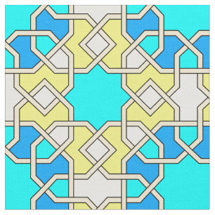 Islamic geometric pattern fabric