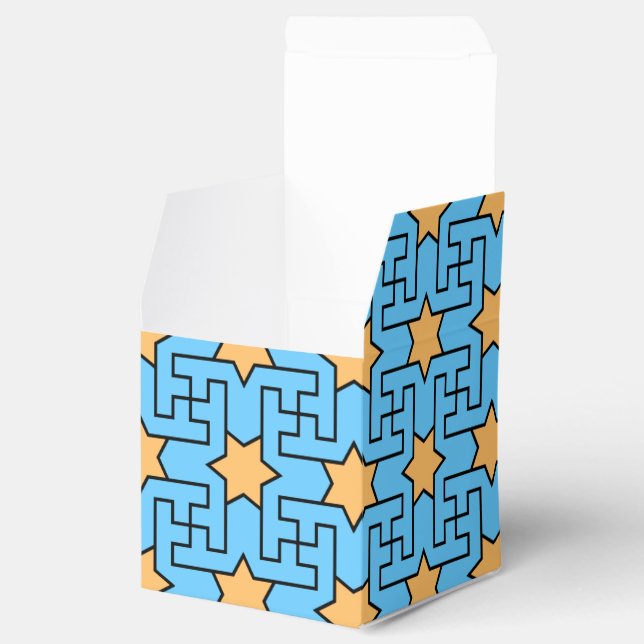 Islamic geometric pattern favor boxes (Opened)