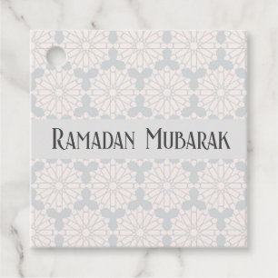 Islamic Geometric Pattern Favor Tags