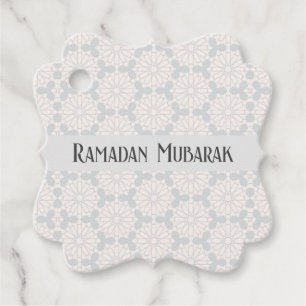 Islamic Geometric Pattern Favor Tags
