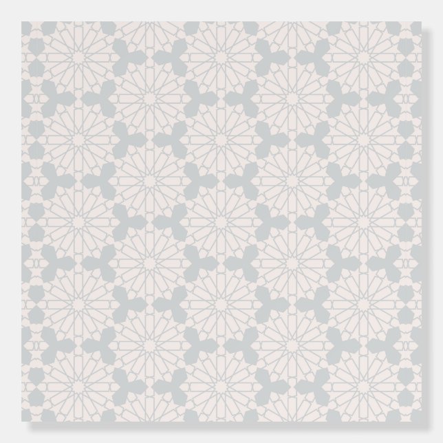 Islamic Geometric Pattern Foam Board (Front)