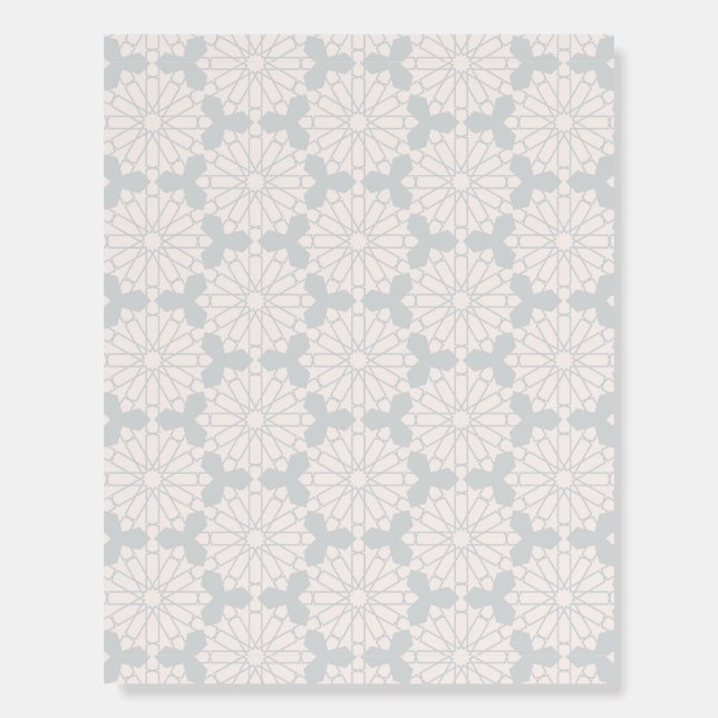 Islamic Geometric Pattern Foam Board (Front)