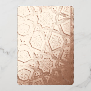 Islamic Geometric Pattern Foil Invitation