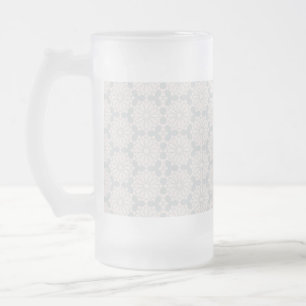Islamic Geometric Pattern Frosted Glass Beer Mug