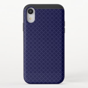 Islamic Geometric Pattern in Blue and Gold iPhone XR Slider Case