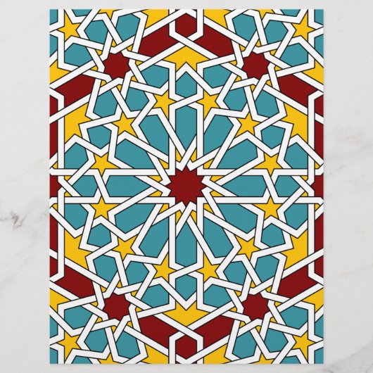 Islamic geometric pattern Letterhead (Front)