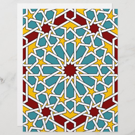 Islamic geometric pattern Letterhead (Front/Back)