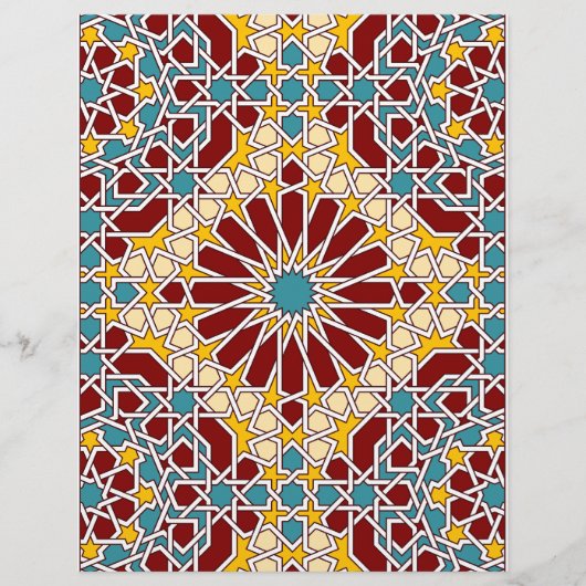 Islamic geometric pattern Letterhead (Front)