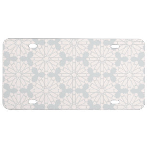 Islamic Geometric Pattern License Plate