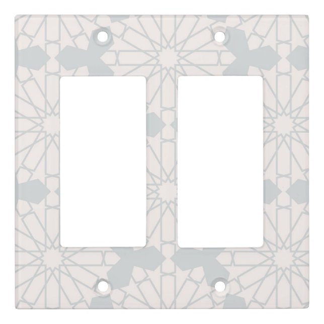 Islamic Geometric Pattern Light Switch Cover (Front)
