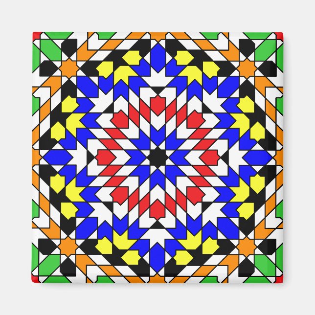 Islamic geometric pattern magnet (Front)
