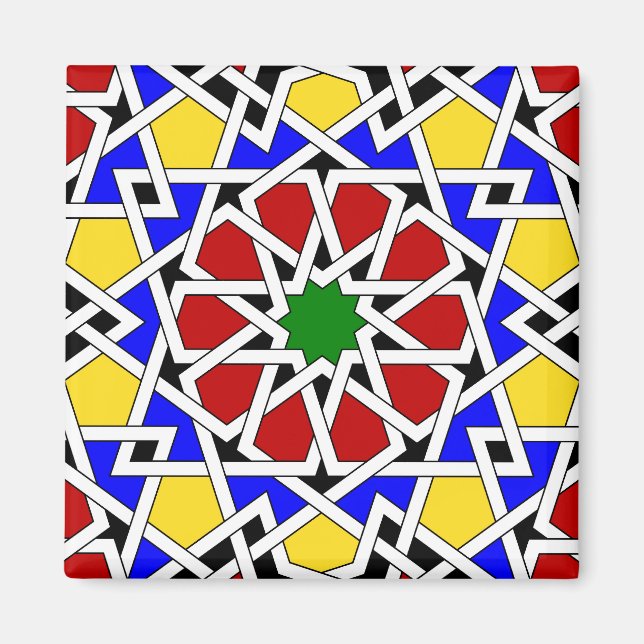 Islamic geometric pattern magnet (Front)