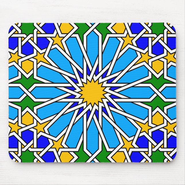 Islamic geometric pattern Mousepad (Front)