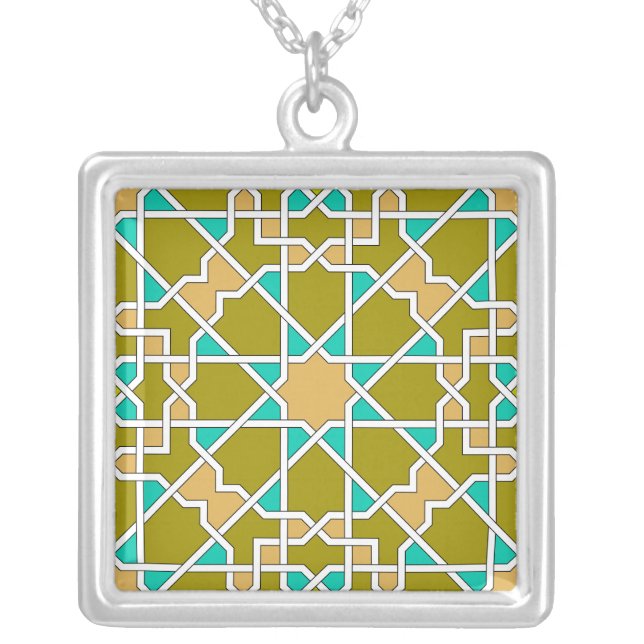 Islamic geometric pattern Necklace (Front)