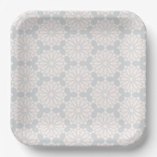 Islamic Geometric Pattern Paper Plates