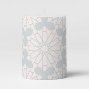 Islamic Geometric Pattern Pillar Candle