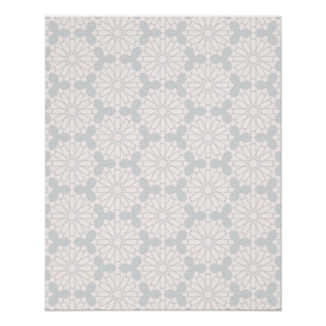 Islamic Geometric Pattern Poster (Front)