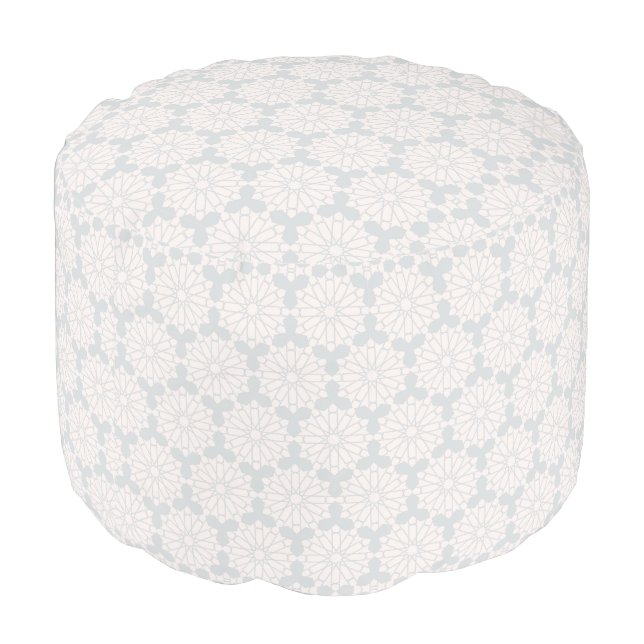 Islamic Geometric Pattern Pouf (Angled Back)
