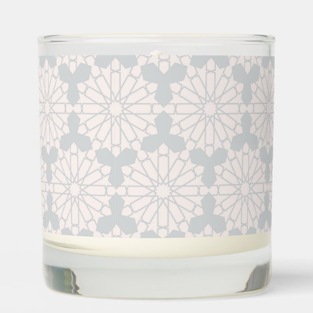 Islamic Geometric Pattern Scented Candle (Front)