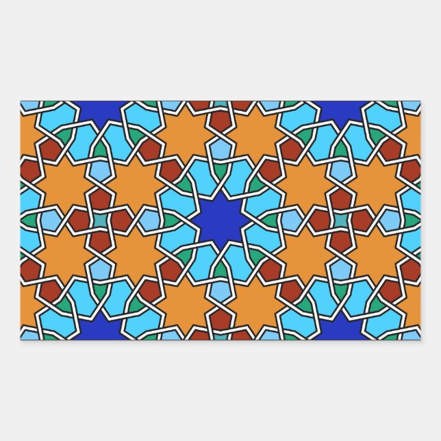 Islamic geometric pattern sticker (Front)