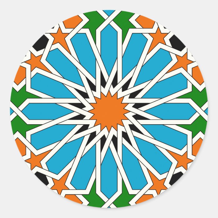 Islamic geometric pattern sticker