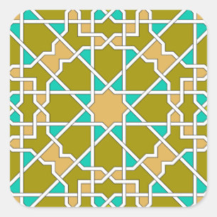 Islamic geometric pattern sticker