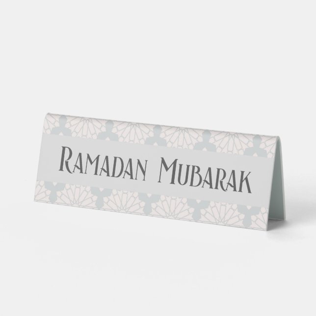 Islamic Geometric Pattern Table Tent (Front)