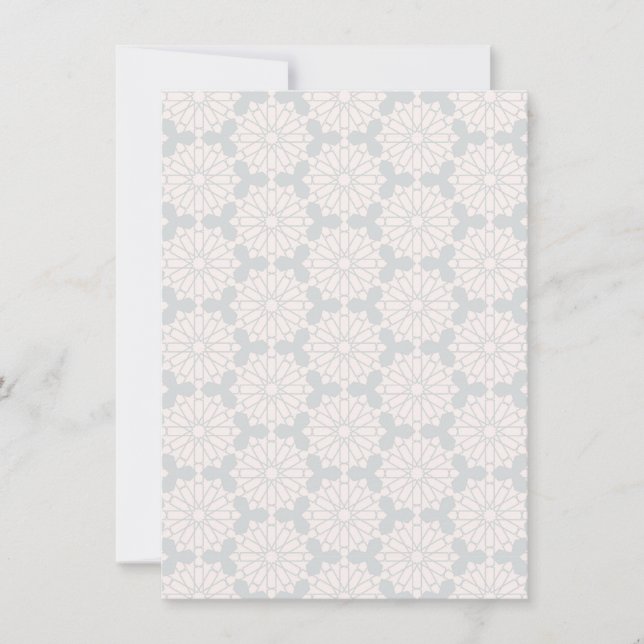 Islamic Geometric Pattern Thank You Card (Front)