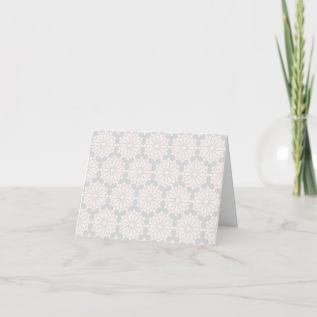 Islamic Geometric Pattern Thank You Card (Front)