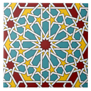 Islamic geometric pattern tile