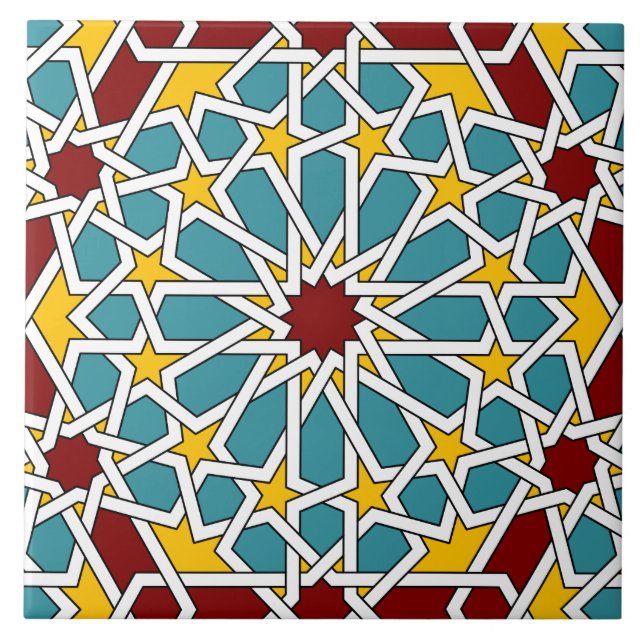 Islamic geometric pattern tile (Front)