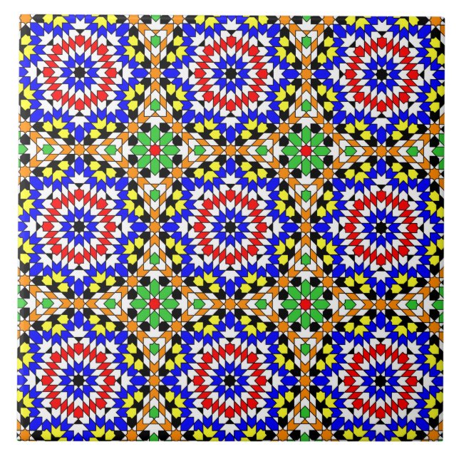 Islamic geometric pattern tile (Front)