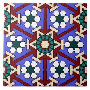 Islamic Geometric Pattern Tile by moresque at Zazzle