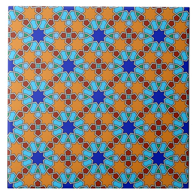 Islamic geometric pattern tile (Front)