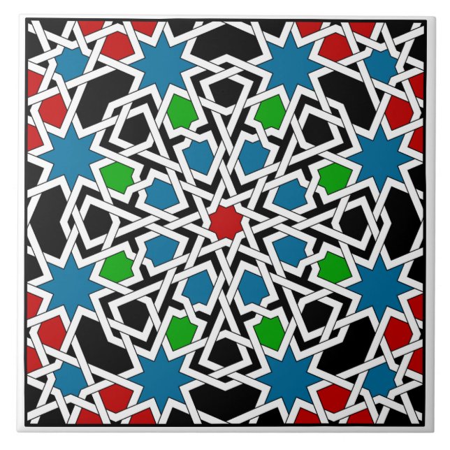 Islamic geometric pattern tile (Front)